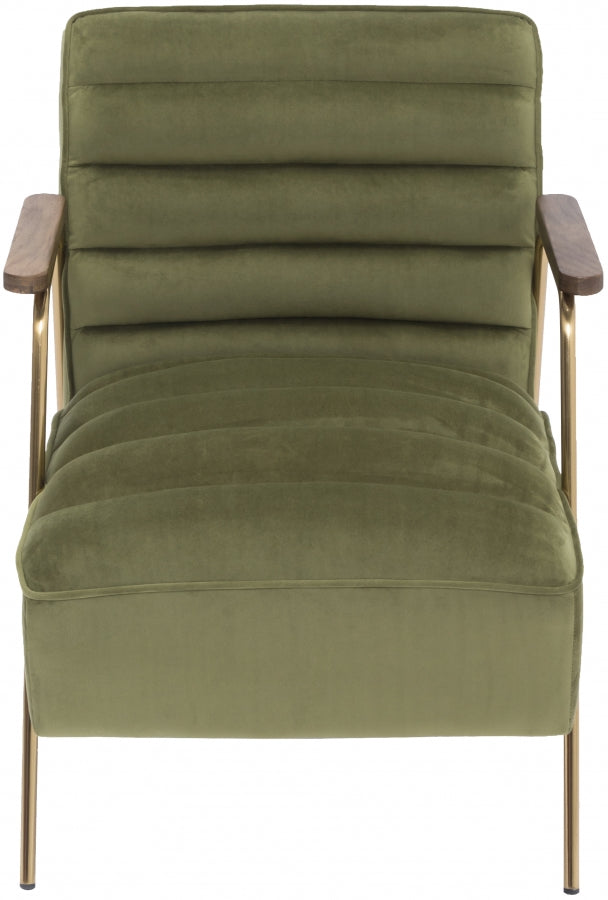 Chaise d'appoint en velours Woodford