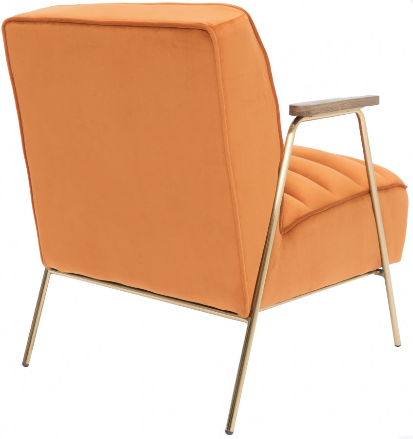 Chaise d'appoint en velours Woodford