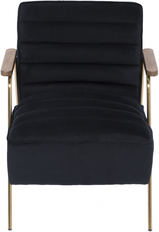 Chaise d'appoint en velours Woodford