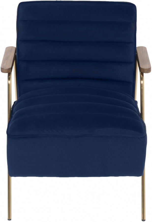 Chaise d'appoint en velours Woodford