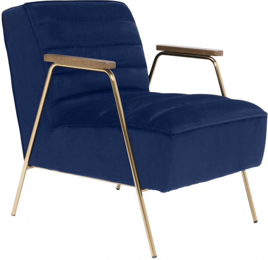 Chaise d'appoint en velours Woodford