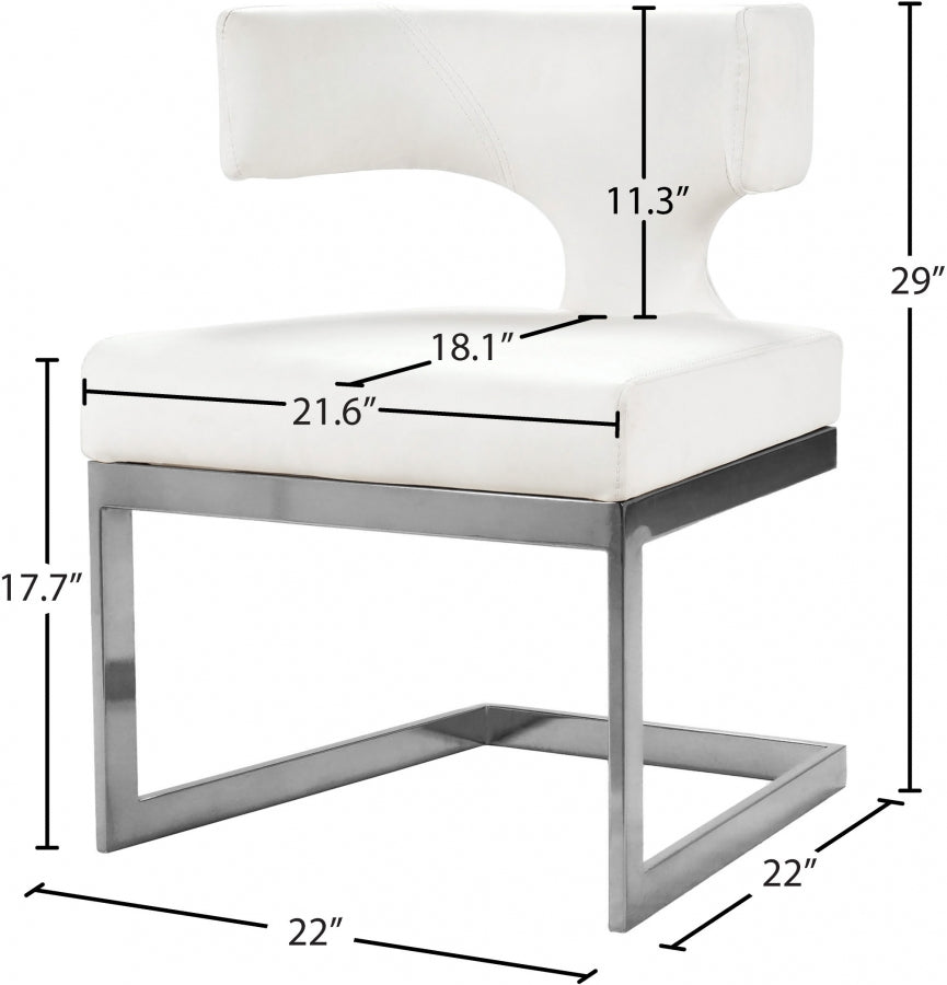 Chaise de salle à manger Alexandra en similicuir