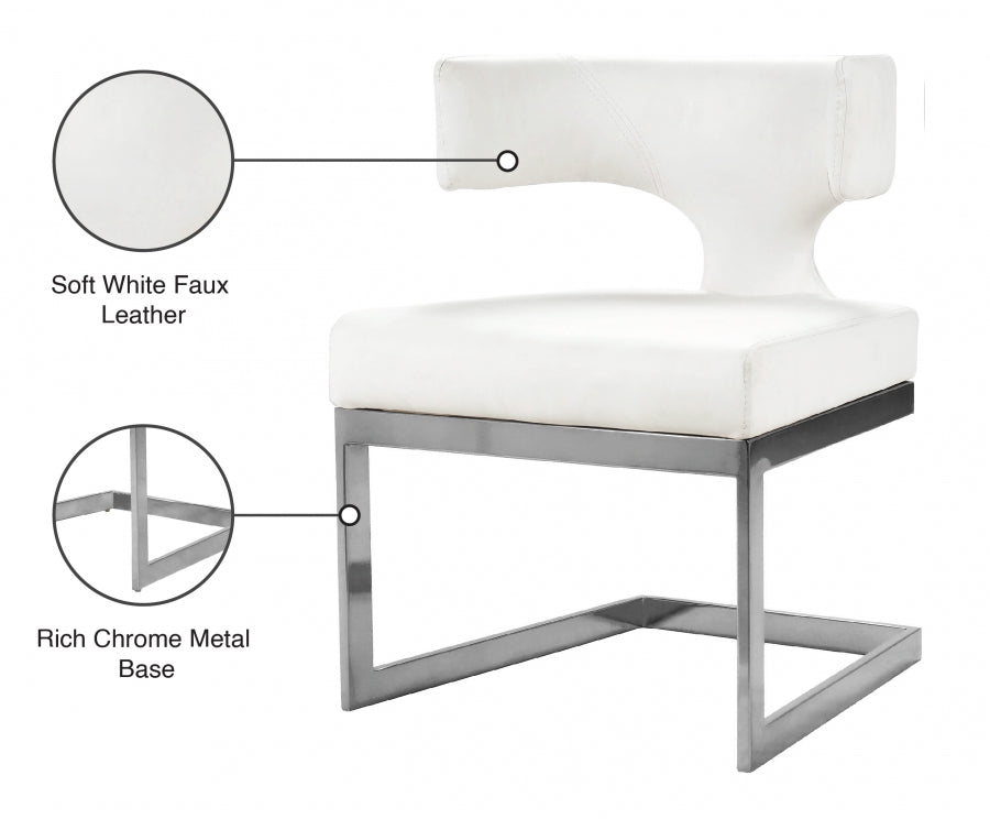 Chaise de salle à manger Alexandra en similicuir