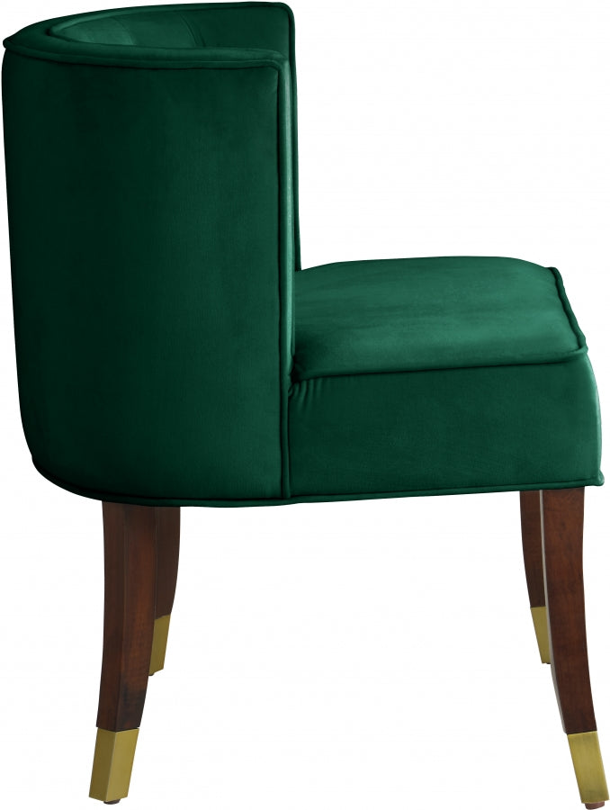 Chaise de salle à manger en velours Perry