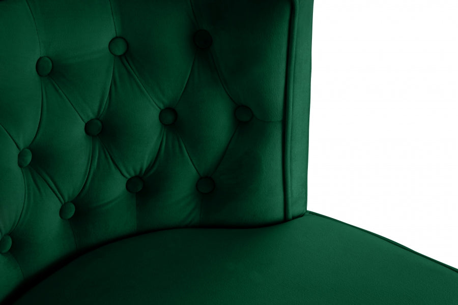 Chaise de salle à manger en velours Perry