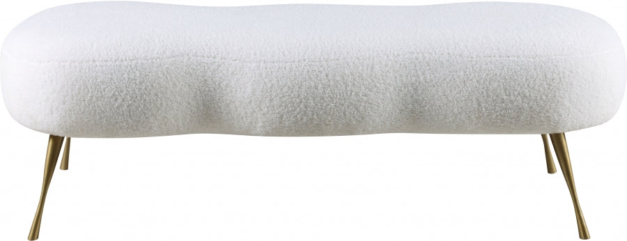 Banc en fausse fourrure de mouton Nube