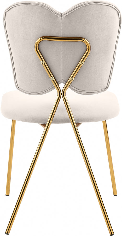 Chaise de salle à manger en velours Angel