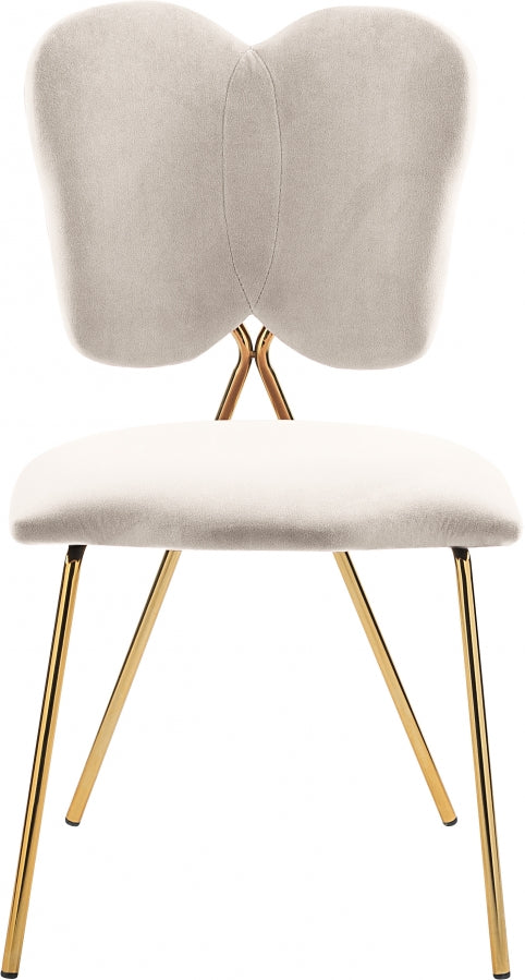Chaise de salle à manger en velours Angel