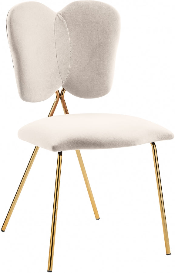 Chaise de salle à manger en velours Angel