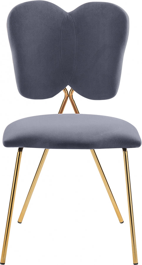 Chaise de salle à manger en velours Angel