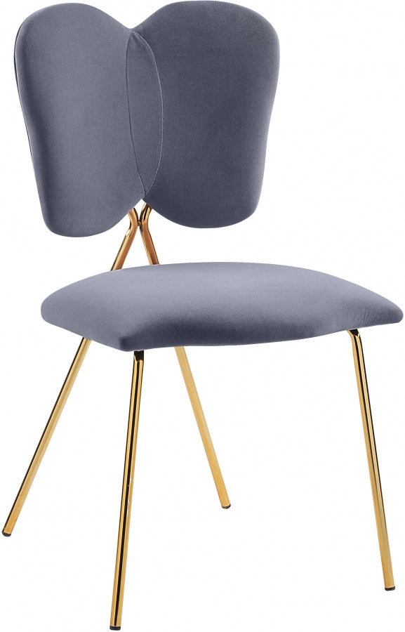 Chaise de salle à manger en velours Angel