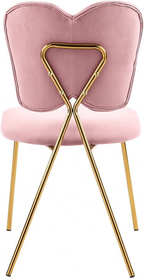 Chaise de salle à manger en velours Angel