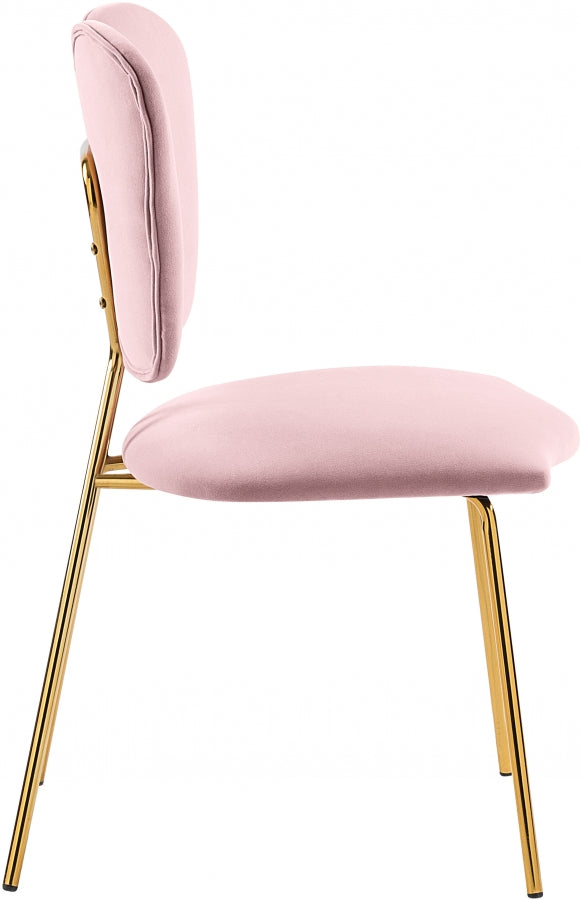 Chaise de salle à manger en velours Angel