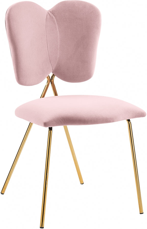 Chaise de salle à manger en velours Angel