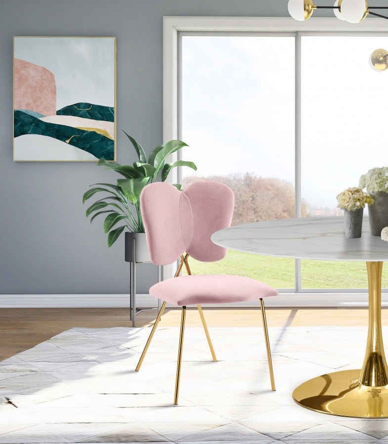 Chaise de salle à manger en velours Angel