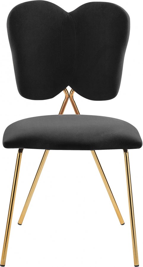 Chaise de salle à manger en velours Angel