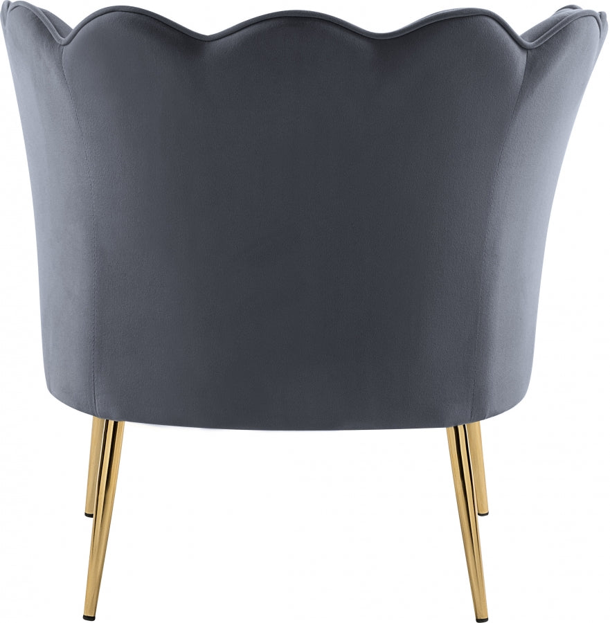 Chaise d'appoint en velours Jester