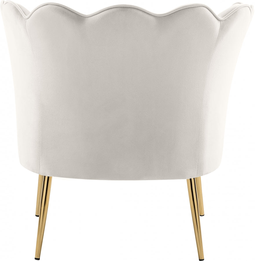 Chaise d'appoint en velours Jester