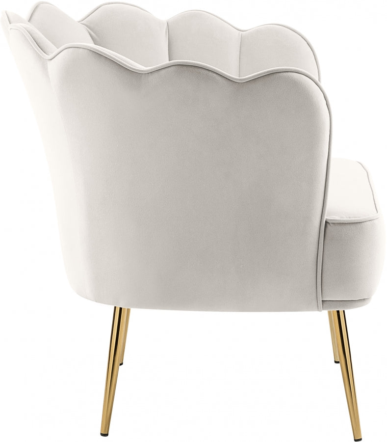 Chaise d'appoint en velours Jester