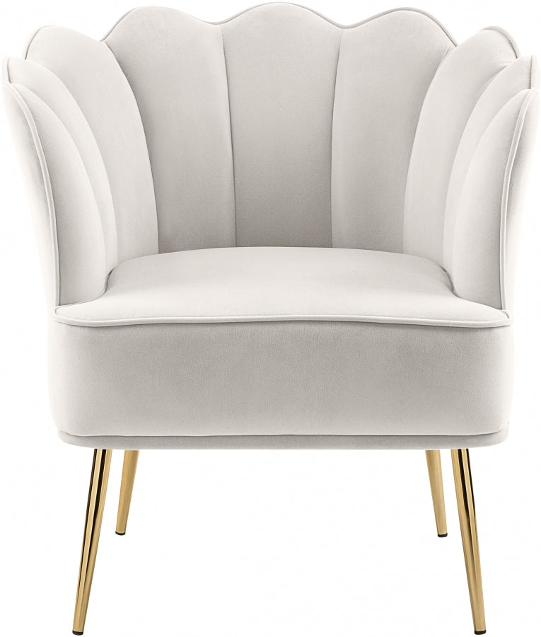 Chaise d'appoint en velours Jester