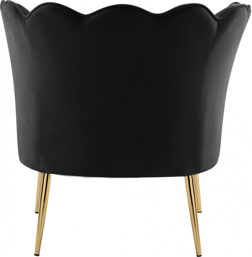 Chaise d'appoint en velours Jester