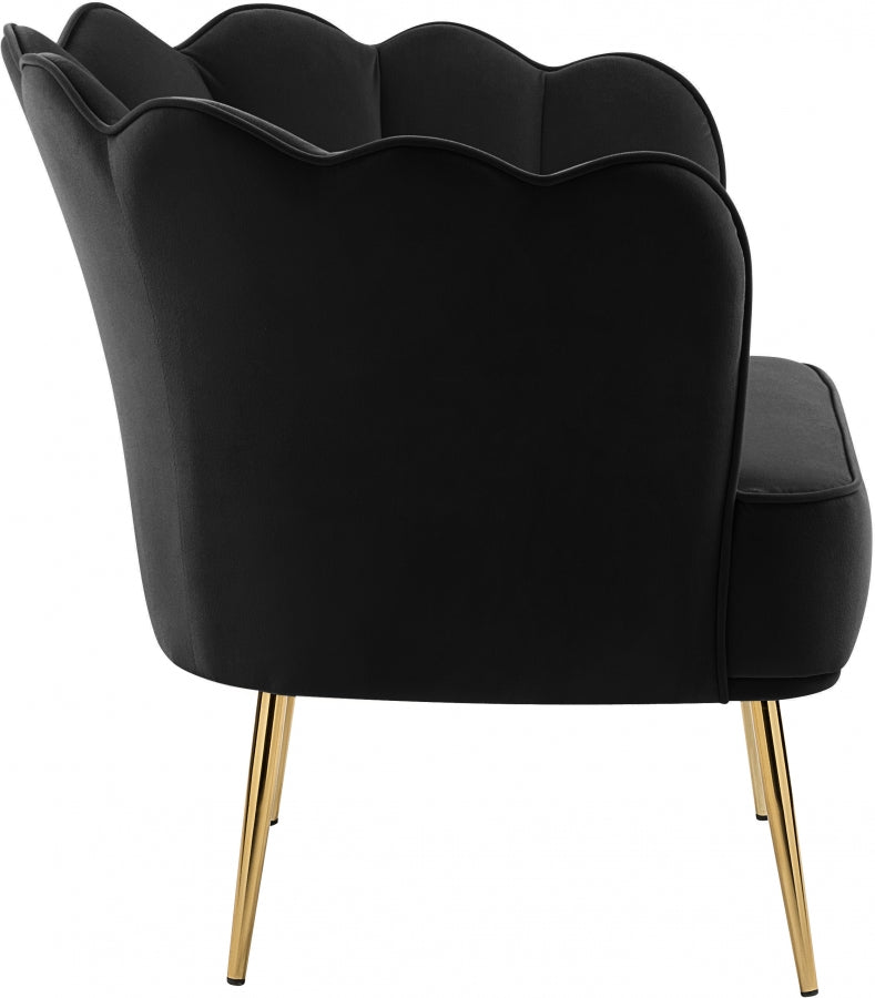 Chaise d'appoint en velours Jester
