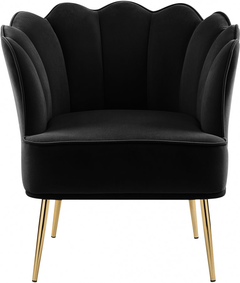 Chaise d'appoint en velours Jester