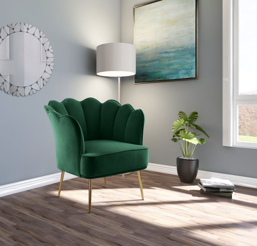 Chaise d'appoint en velours Jester