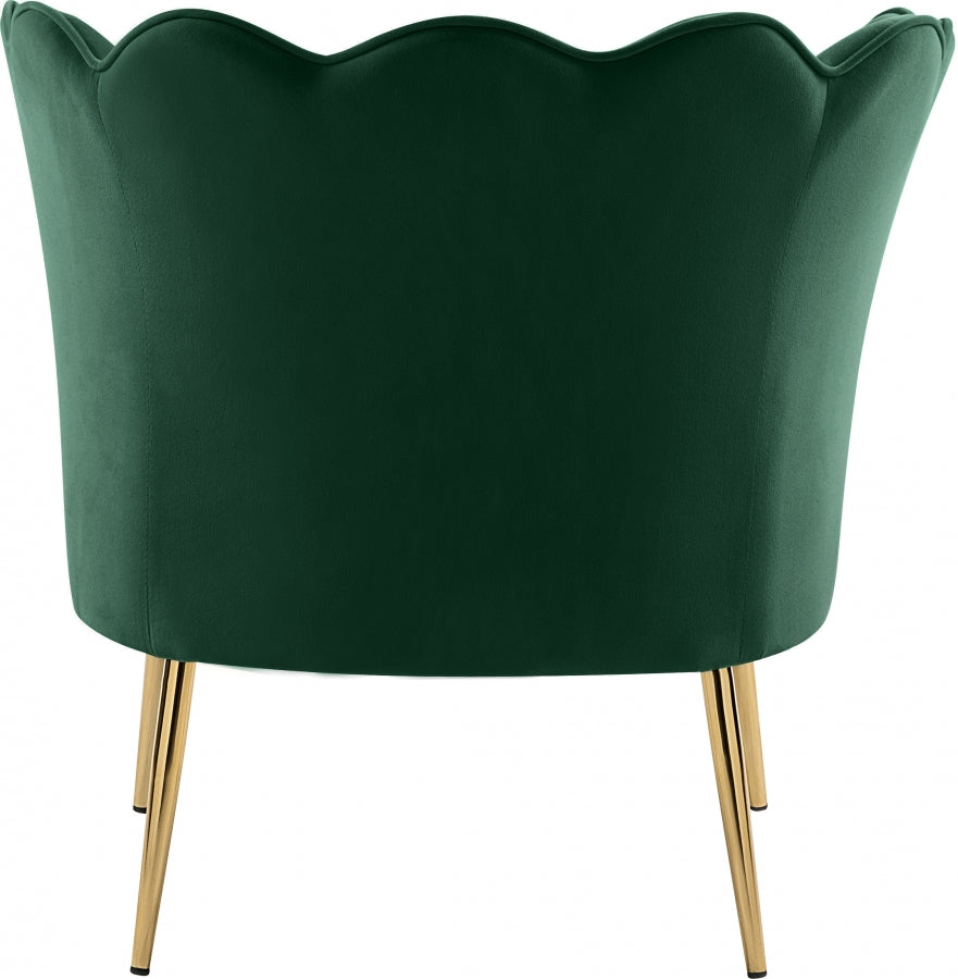 Chaise d'appoint en velours Jester