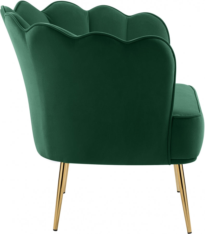 Chaise d'appoint en velours Jester