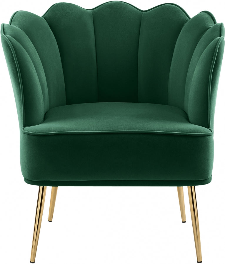 Chaise d'appoint en velours Jester