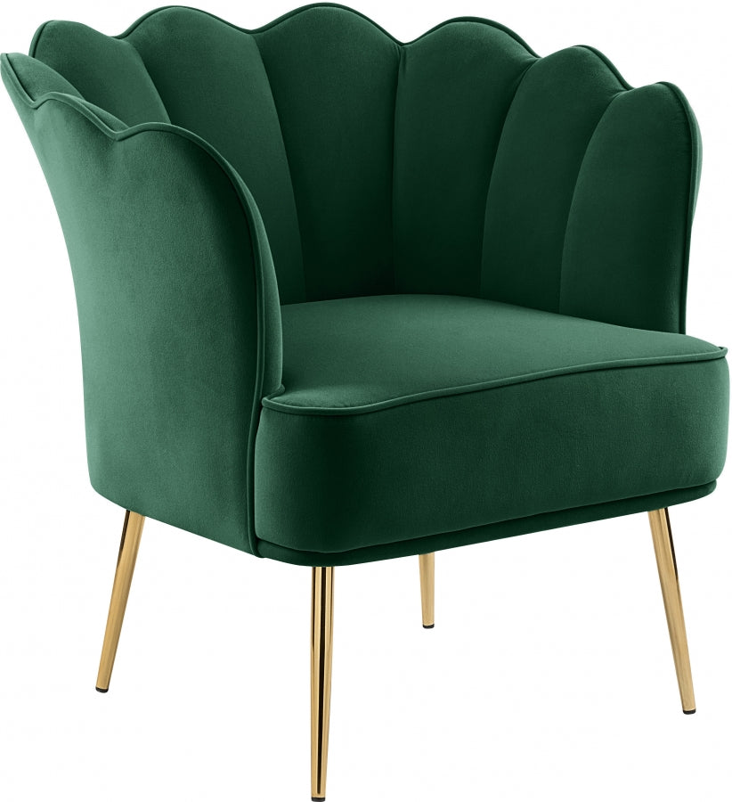 Chaise d'appoint en velours Jester