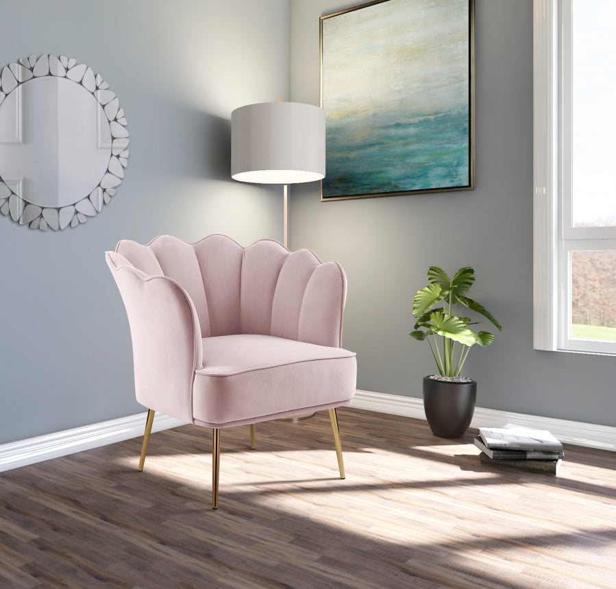 Chaise d'appoint en velours Jester