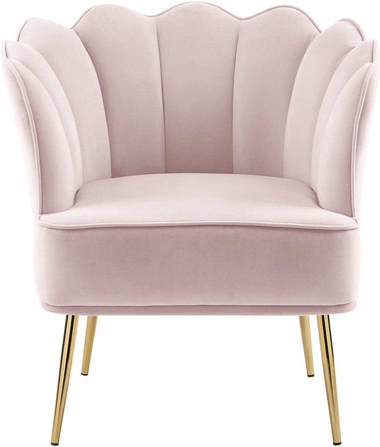 Chaise d'appoint en velours Jester
