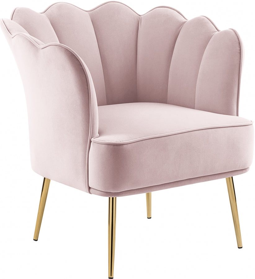 Chaise d'appoint en velours Jester