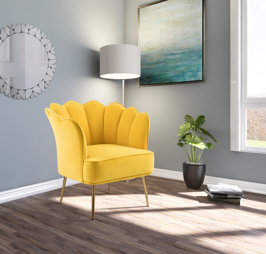 Chaise d'appoint en velours Jester