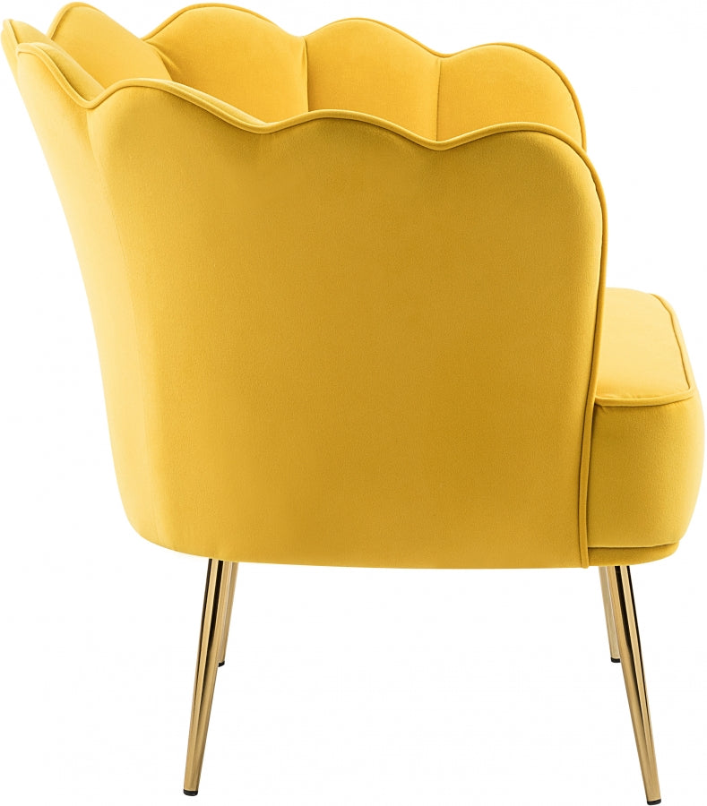 Chaise d'appoint en velours Jester