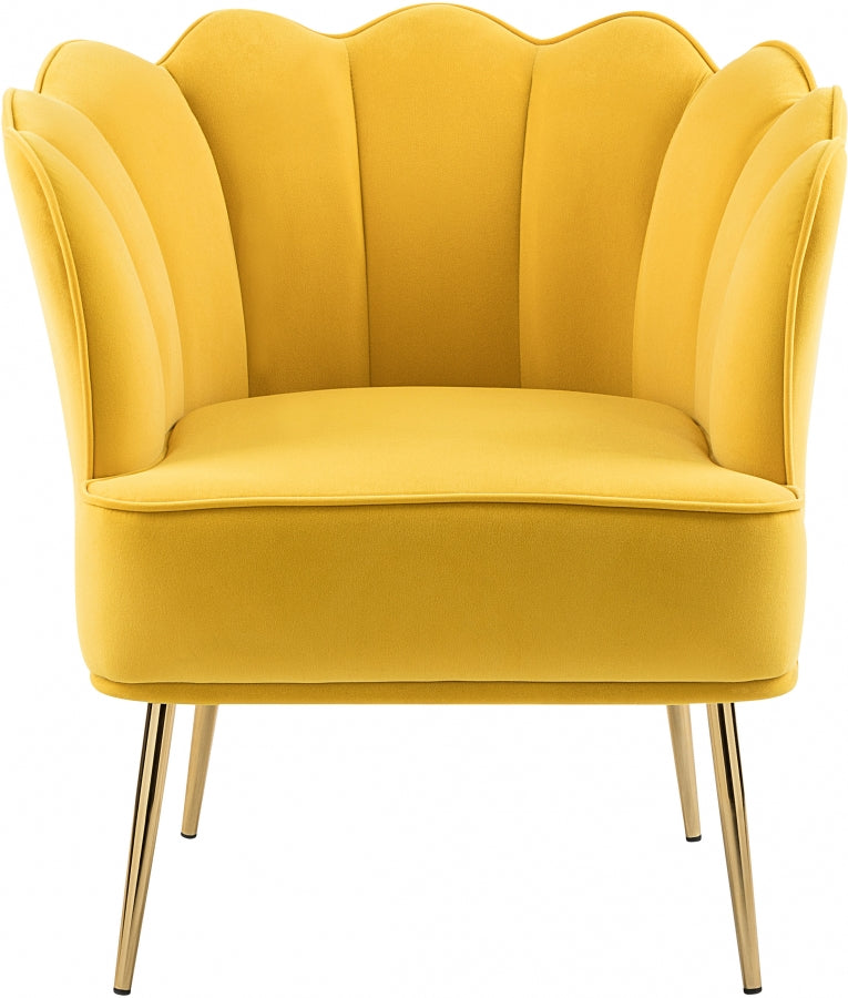 Chaise d'appoint en velours Jester