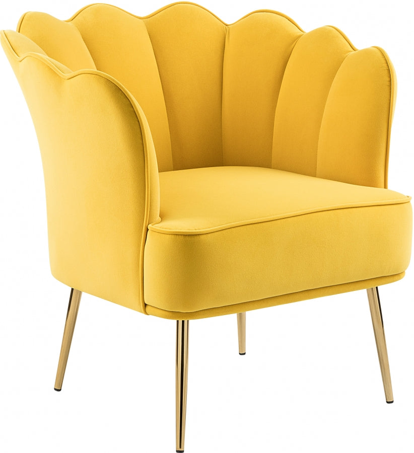 Chaise d'appoint en velours Jester