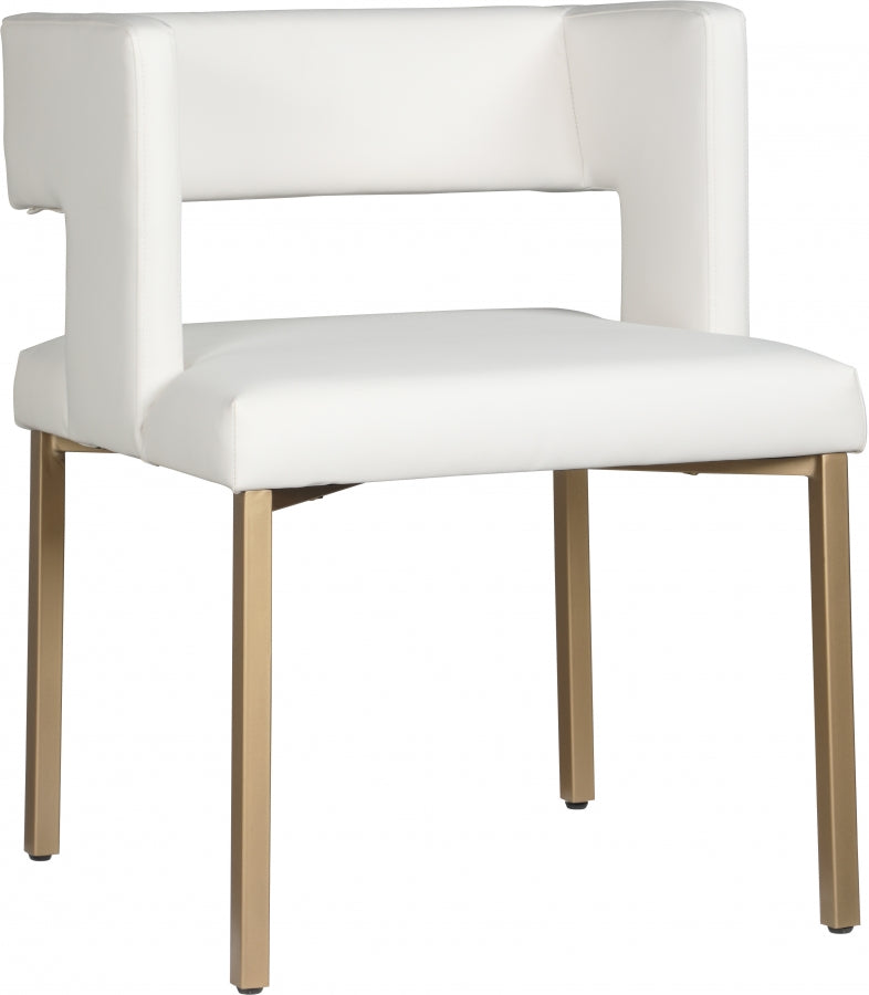 Chaise de salle à manger en similicuir Caleb