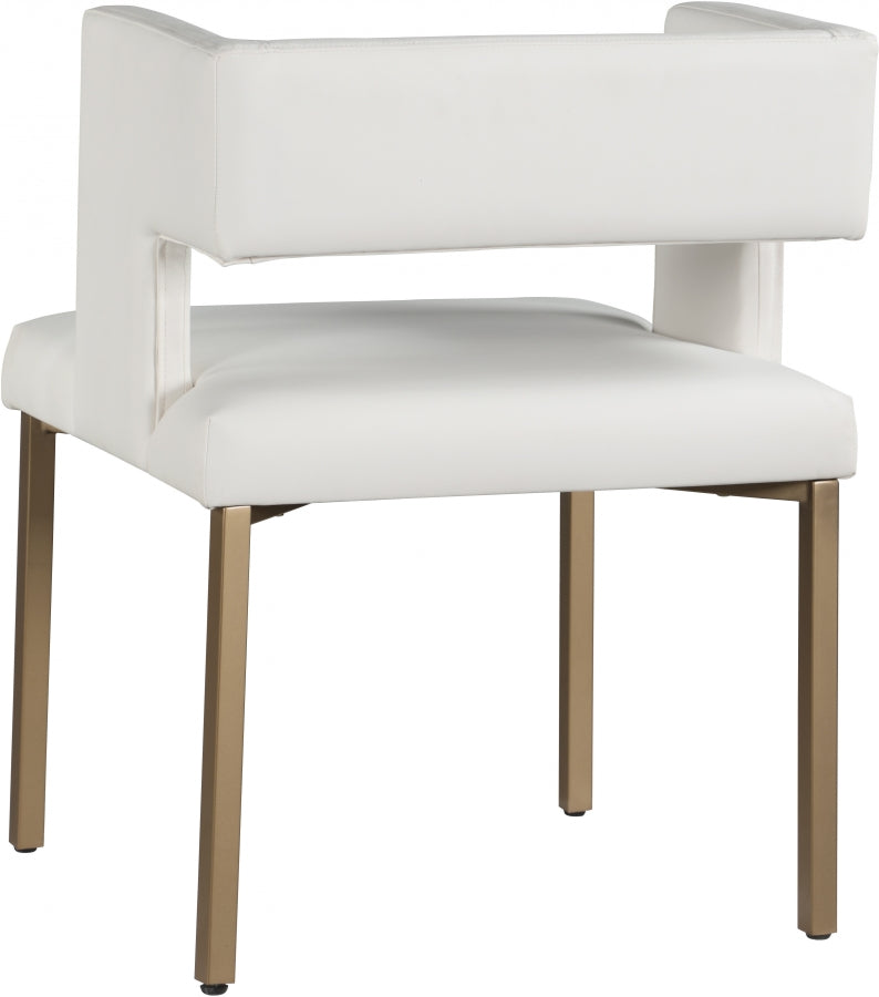 Chaise de salle à manger en similicuir Caleb
