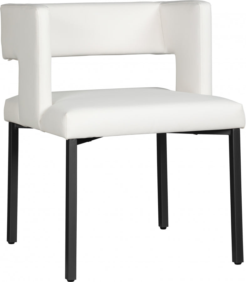 Chaise de salle à manger en similicuir Caleb