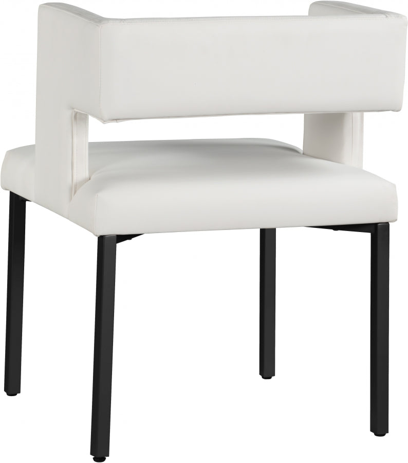 Chaise de salle à manger en similicuir Caleb