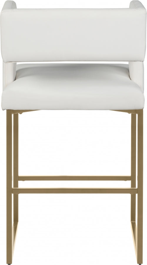 Tabouret de comptoir en similicuir Caleb