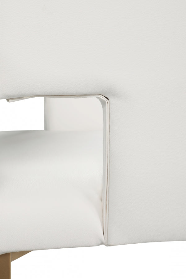 Tabouret de comptoir en similicuir Caleb