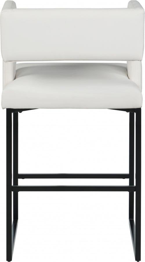 Tabouret de comptoir en similicuir Caleb