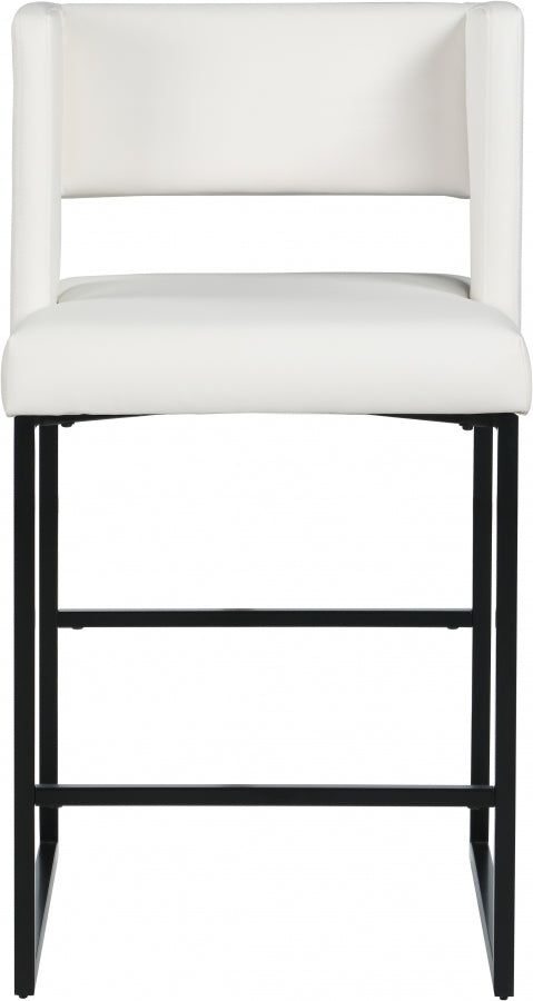 Tabouret de comptoir en similicuir Caleb