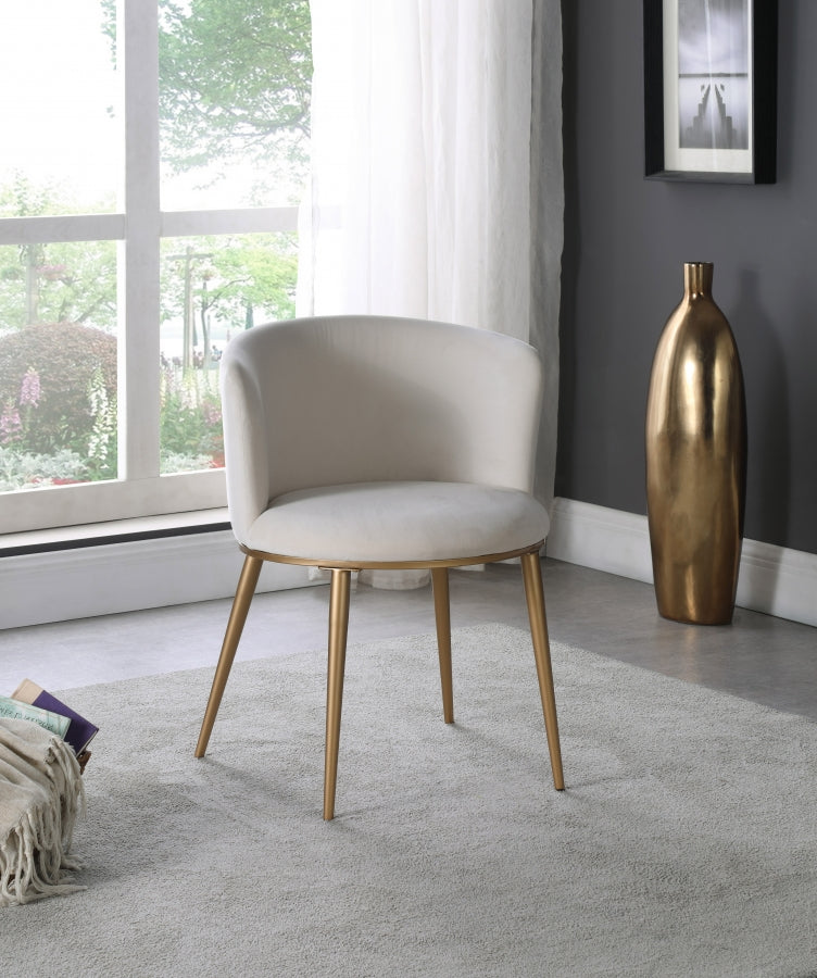 Chaise de salle à manger en velours Skylar