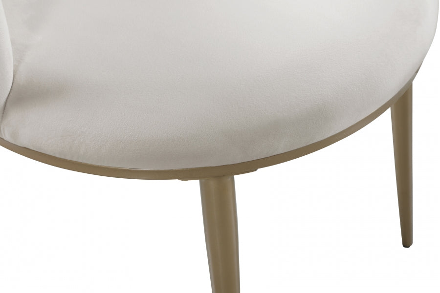 Chaise de salle à manger en velours Skylar