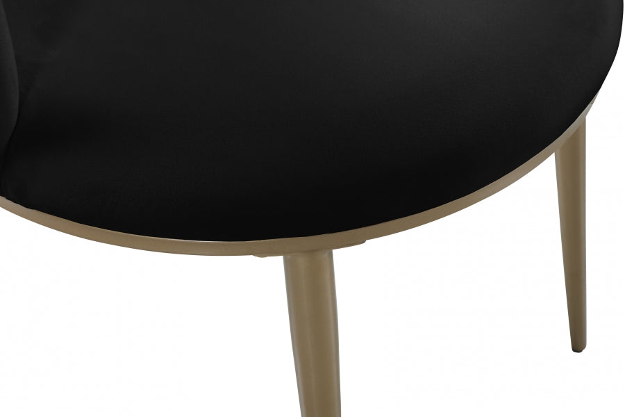 Chaise de salle à manger en velours Skylar